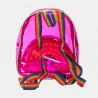 Backpack transparent pink rainbow pocket with pop bubble