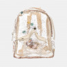 Backpack with star shape pocket transparent with glitter