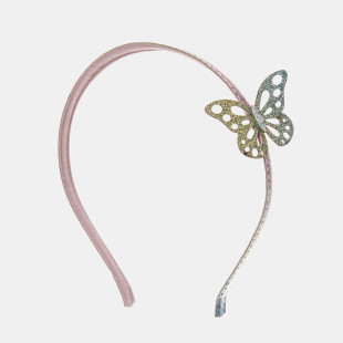 Headband with decorative glitter butterfly