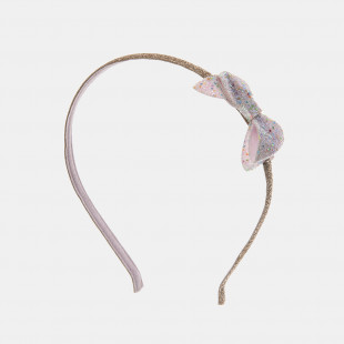 Headband with decorative glitter bow