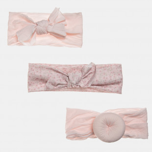 Headband in pink - Set of 3pcs (1-3 years)