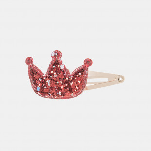 Hair clip glitter crown