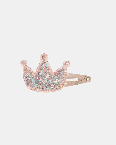 Hair clip glitter crown