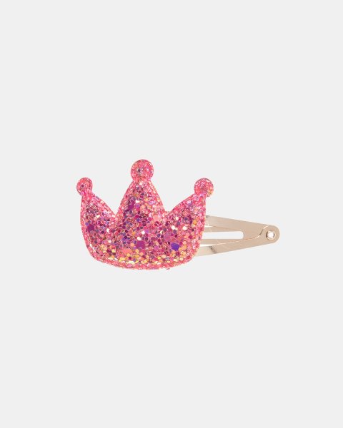 Hair clip glitter crown