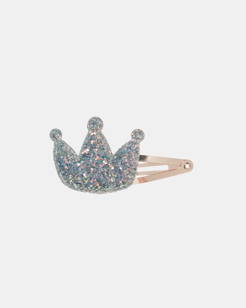 Hair clip glitter crown