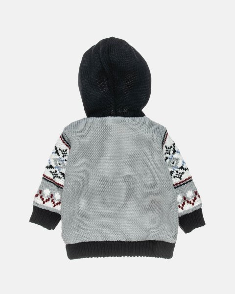 Ζακέτα πλεκτή με fleece εσωτερικά (3 μηνών-2 ετών)