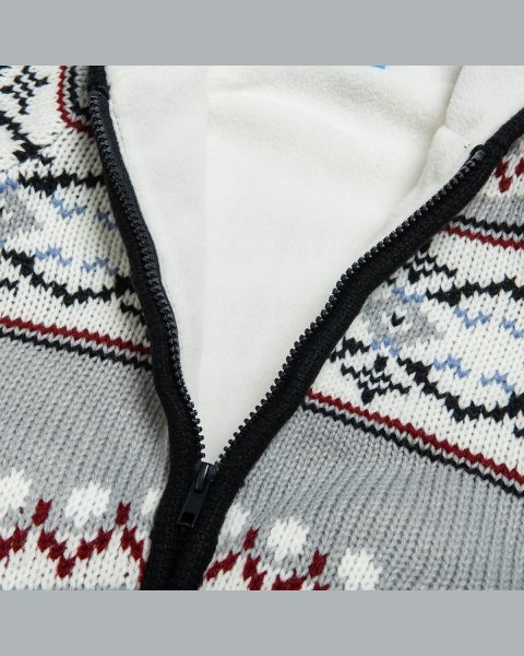 Ζακέτα πλεκτή με fleece εσωτερικά (3 μηνών-2 ετών)