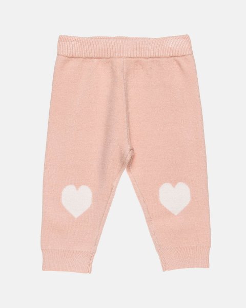 Set knitted with heart pattern (3-18 months)