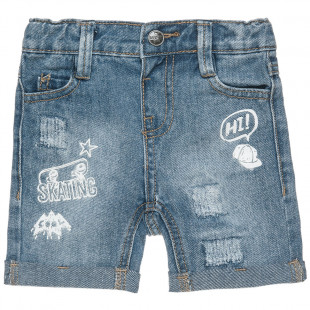 Βερμούδα τζιν με τυπώματα (9 μηνών-3 ετών)