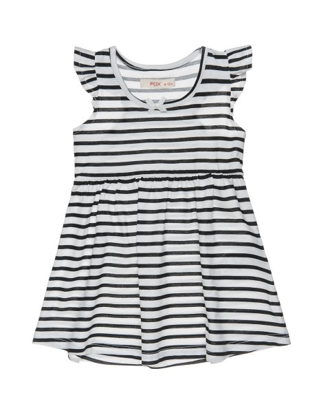 Navy striped dress (9 months-3 years)