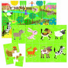 Toy HEADU learning - Puzzle 8+1 My Farm (2-4 years)