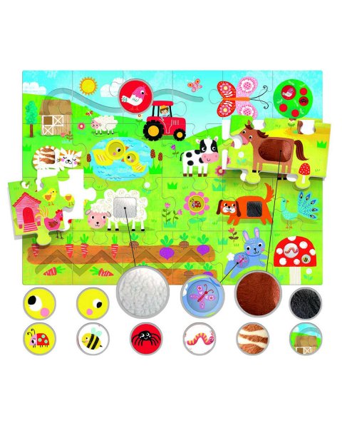Toy HEADU learning - Montessori puzzle I Touch (1-4 years)
