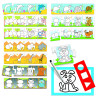 Toy HEADU learning - 10 Puzzles with animals Drawing step-by-step (3-6 years)