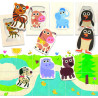 Toy HEADU learning - To every mother her puppy! Logic game with 12 educational cards (1-3 years)