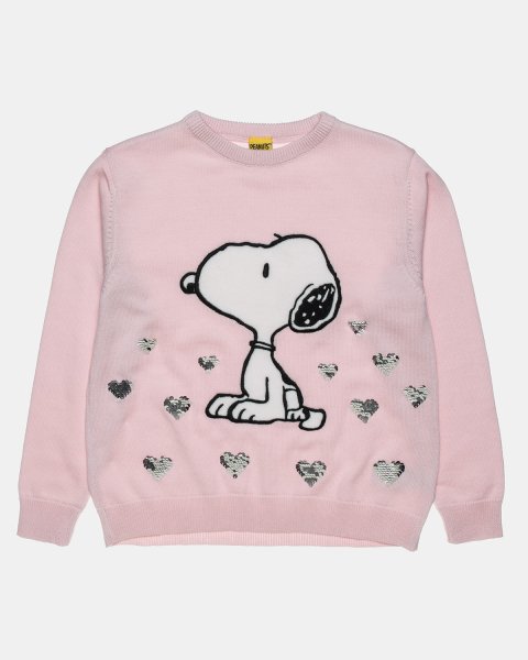 Sweater Snoopy with embroidery and double sequins (12 months-8 years)