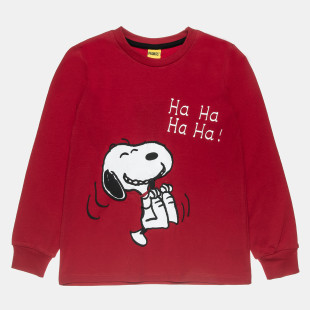 Long sleeve top Snoopy with embossed design (18 months-8 years)