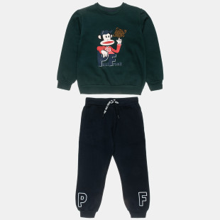 Set Paul Frank cotton fleece blend with embossed details (12 months-5 years)