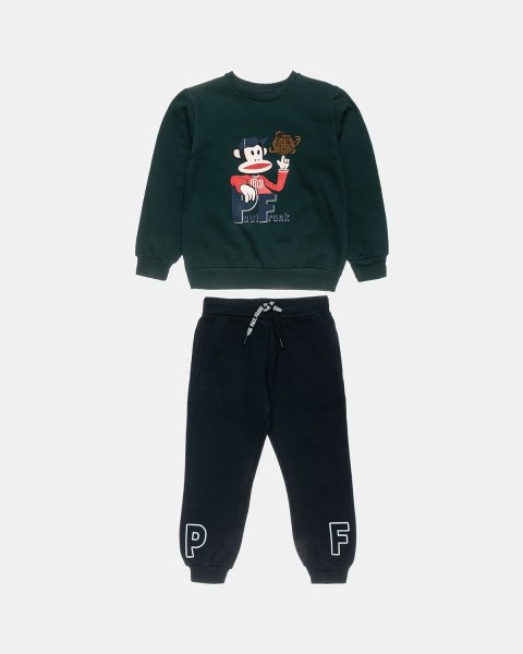 Set Paul Frank cotton fleece blend with embossed details (12 months-5 years)