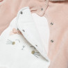 Pramsuit velour Tender Comforts with fur details (1-12 months)