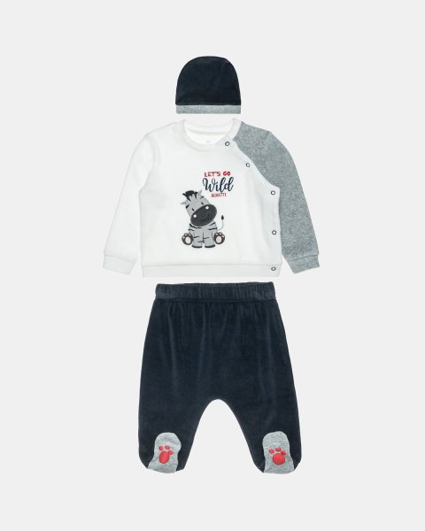 Set velour Tender Comofrts with embroidery (3-12 months)