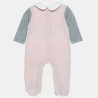 Babygrow velour Tender Comofrts with embroidery (1-12 months)