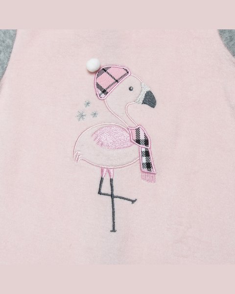 Babygrow velour Tender Comofrts with embroidery (1-12 months)