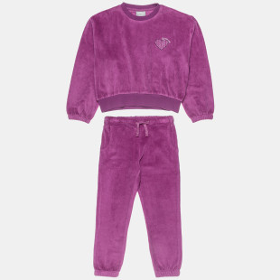   Tracksuit velour with embroidery (6-16 years)