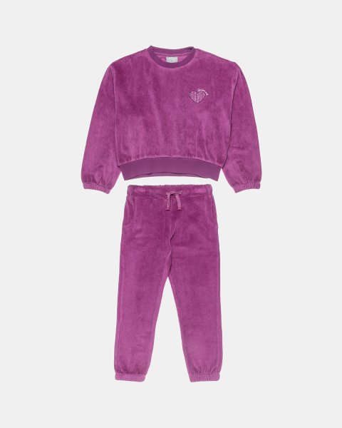   Tracksuit velour with embroidery (6-16 years)