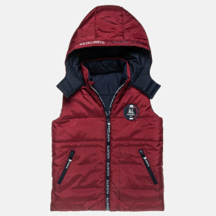 Vest jacket double-sided with patch and embroidery (6-16 years)