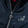 Jacket double-sided with heart pattern from ecological fur (6-16 years)