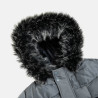 Jacket water resistant with ecological fur (6-16 years)