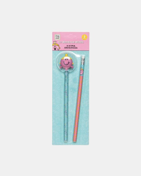 Set of pencils with eraser - Mrs Princess