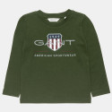 Long sleeve Gant top with embossed print (2-7 years)