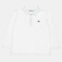 Long sleeve pique polo Gant top with embroidery (2-7 years)