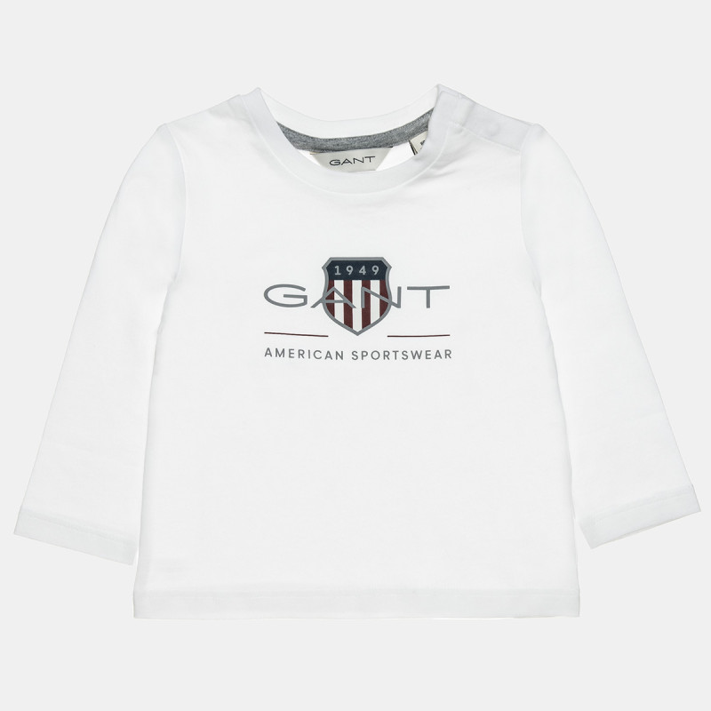 Long sleeve Gant top with print (12-18 months)