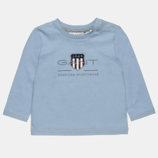 Long sleeve Gant top with print (12-18 months)