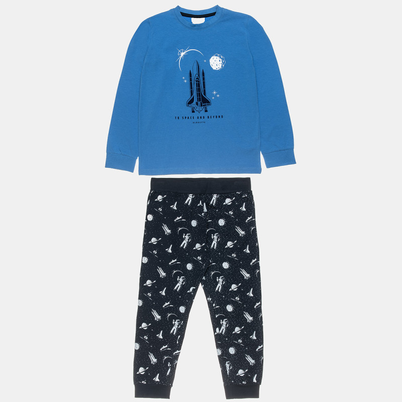 Pyjamas with space print (6-14 years)