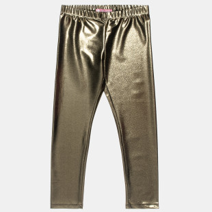 Leggings shiny gold with glitter effect (6-14 years)