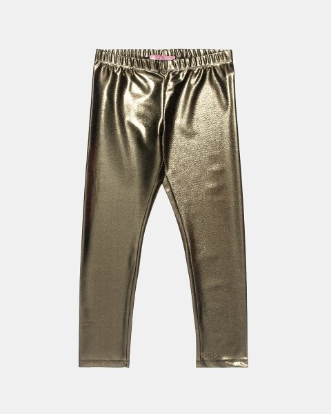 Leggings shiny gold with glitter effect (6-14 years)