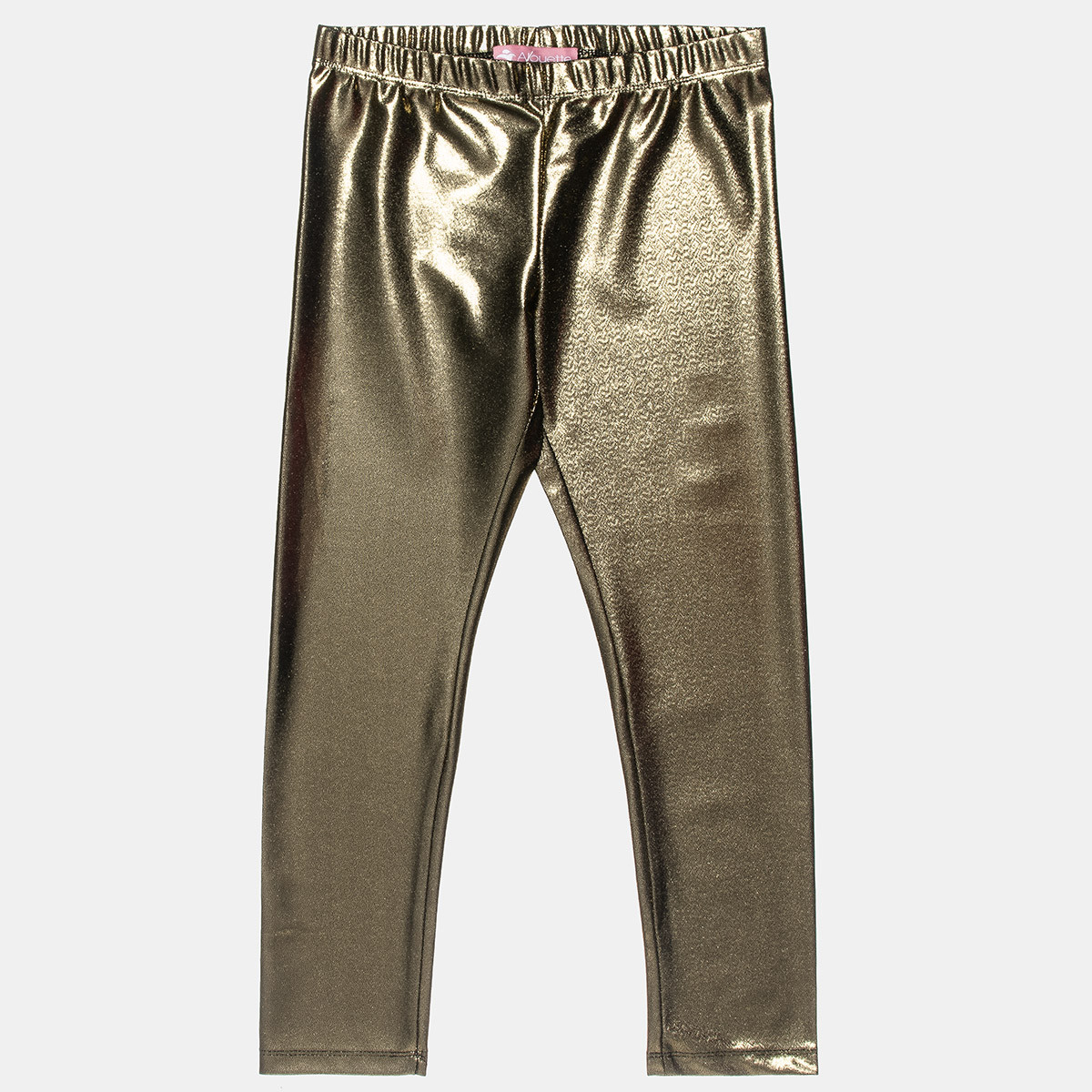 Leggings shiny gold with glitter effect (18 months-5 years