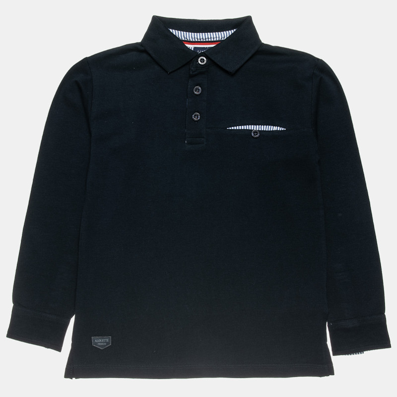 Long sleeve polo top (6-16 years)