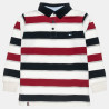 Long sleeve pique top with stripes (12 months-5 years)