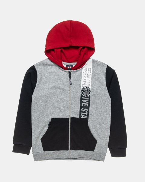   Zip hoodie Five Star with print (6-16 years)