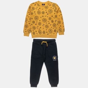 Tracksuit cotton fleece blend with lions print (12 months-5 years)