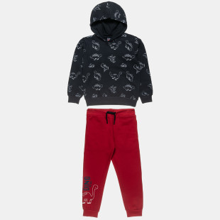 Tracksuit cotton fleece blend with dinosaur print (12 months-5 years)