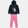 Tracksuit cotton fleece blend with shiny details (6-14 years)