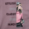 Tracksuit cotton fleece blend with glitter details (6-16 years)