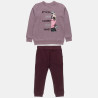 Tracksuit cotton fleece blend with glitter details (6-16 years)